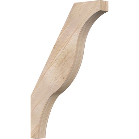 Ekena Millwork 3 1/2"W x 26"D x 38"H Funston Smooth Knee Brace, Douglas Fir BRC04X26X38FST00SDF